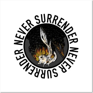 Never Surrender Posters and Art